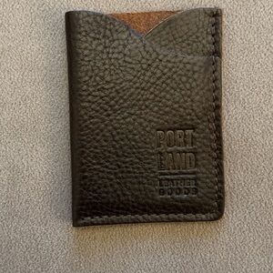 Portland Leather Dark Brown Card Holder